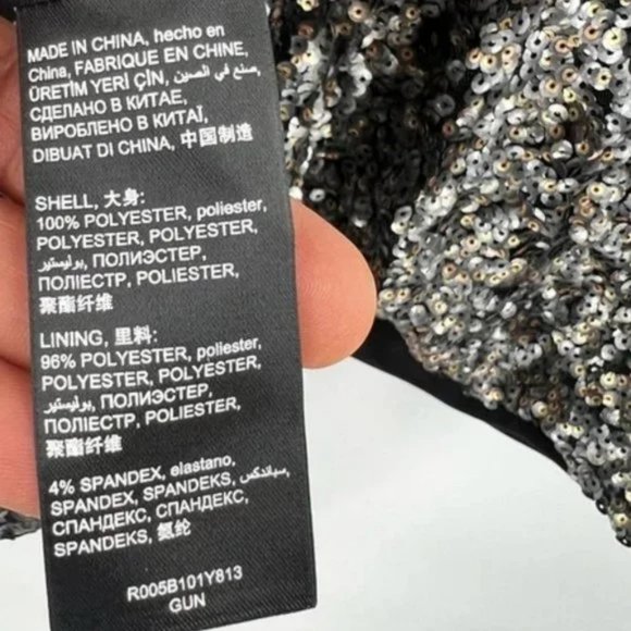 💥SHOWSTOPPER💥 SEQUIN BODYCON ROMPER in GUNMETAL & GOLD - Picture 11 of 13